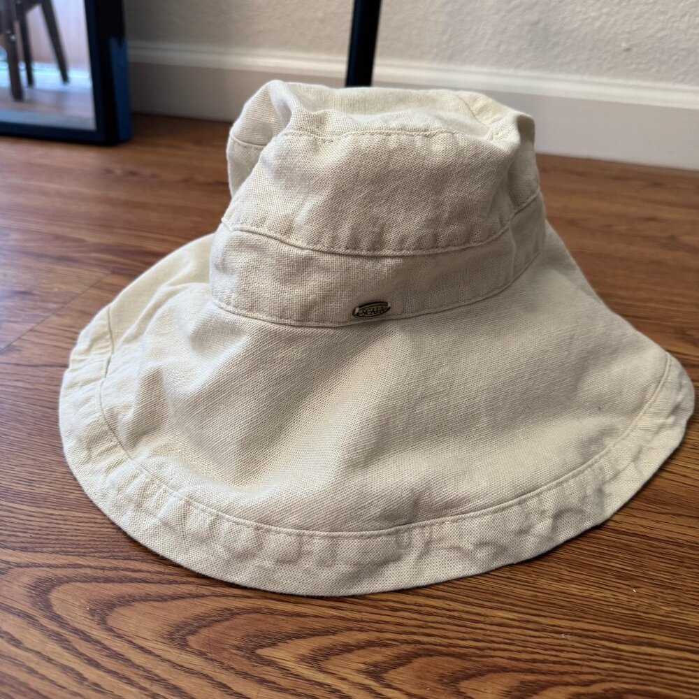 Scala Collezione Cotton Canvas Wide-Brim Sun Hat … - image 3